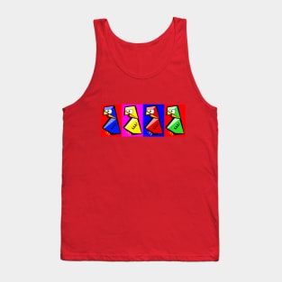 4 birds Tank Top